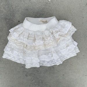 Loveshackfancy girls ruffle skirt